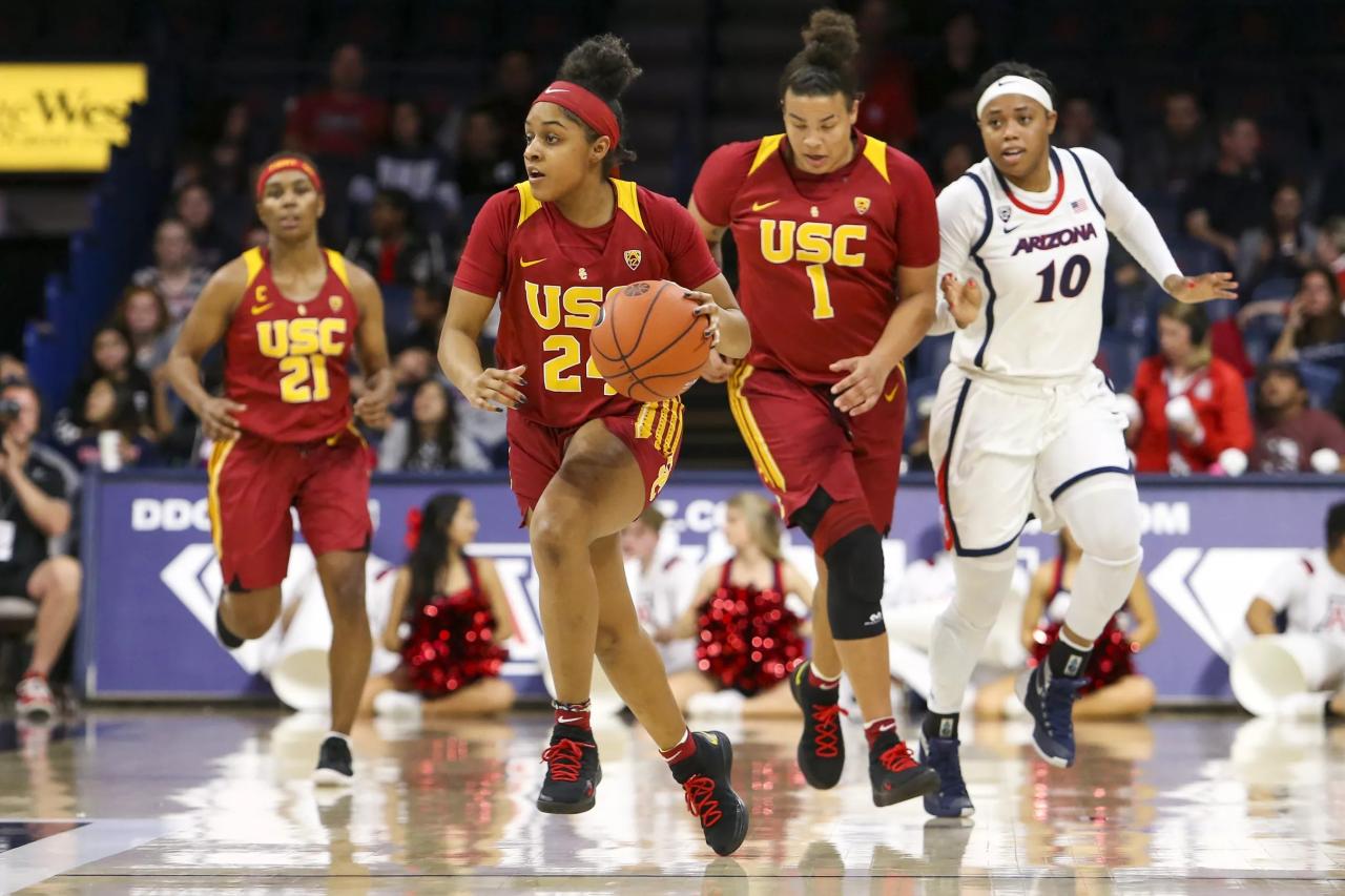 No. 7 USC Women's Basketball Digs Deep For 72-70 Win At No. 13