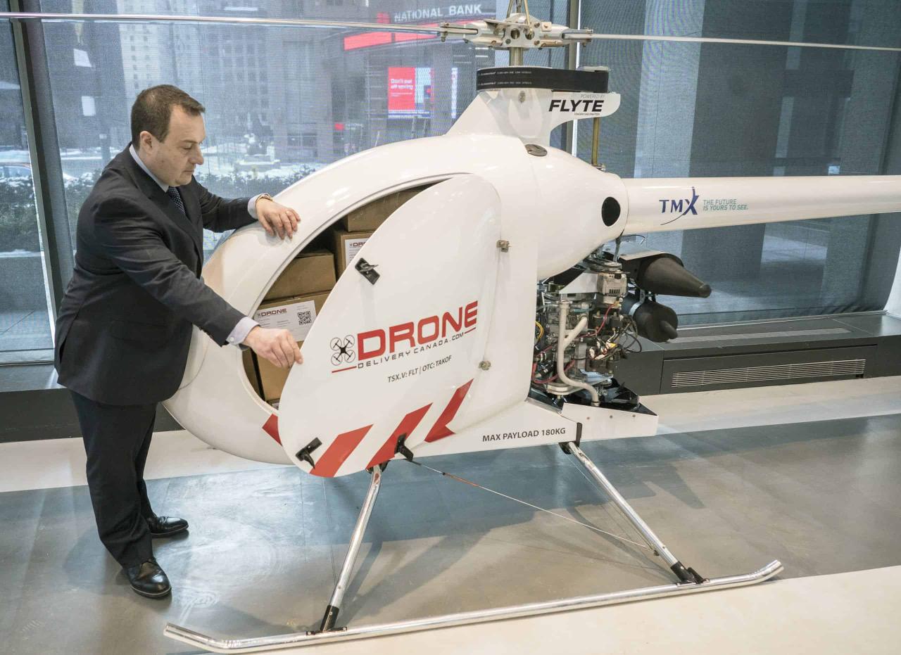 Drone delivery canada air cargo commercial operations announces us ddc airport uav services dsv agreement cnw group deliveries vaughan market